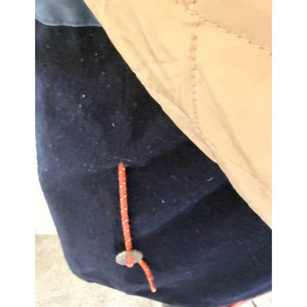 Burberry‎ Cotton Parka Jacket Burnt Orange Hooded Removable Lining Jacket Sz XL - Picture 15 of 16